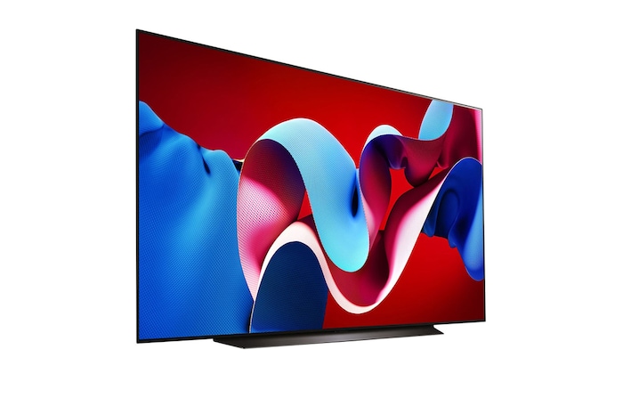 Right-facing side view of LG OLED evo TV
