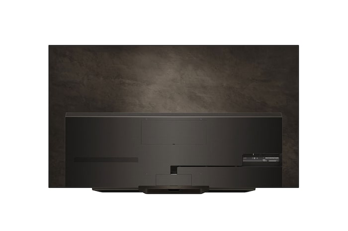 Rear view of LG OLED evo TV