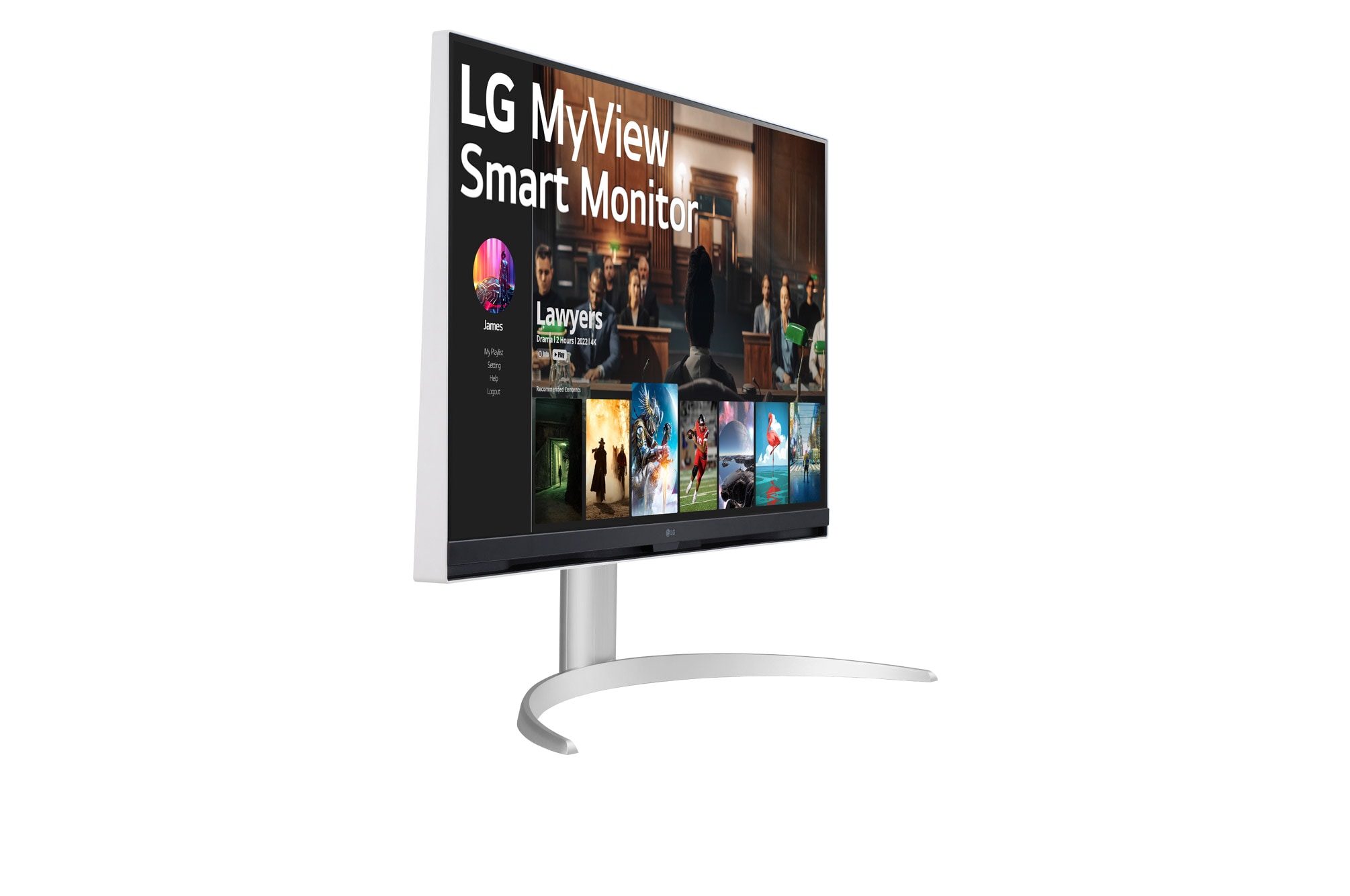 LG MyView スマートモニター 32SQ730S-W 4K 32インチ 32