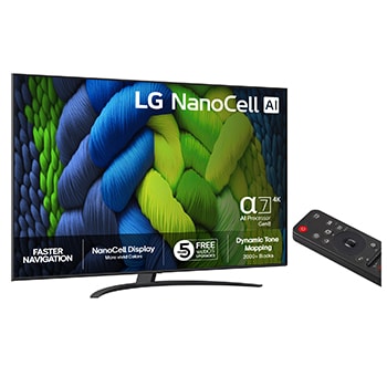 86-tums LG NanoCell AI NANO82 4k Smart TV 2025