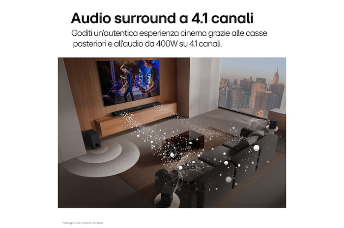 LG Soundbar för TV 4.1-kanal NS40TR, NS40TR