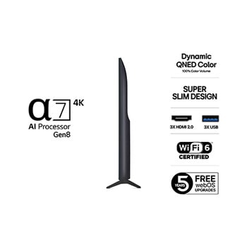 43-tums LG QNED AI QNED70 4K Smart TV 2025