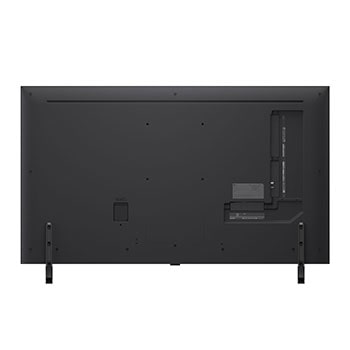 Left-facing side view of LG QNED80 TV 