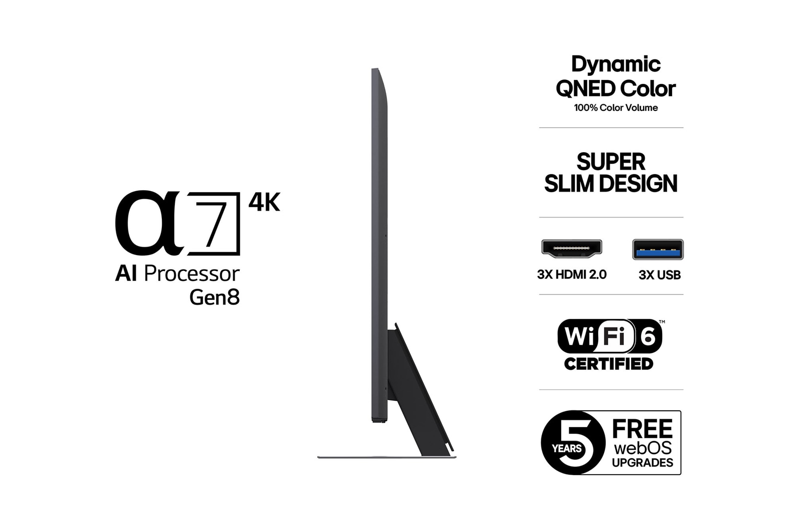 86-tums LG QNED AI QNED81 4k Smart TV 2025