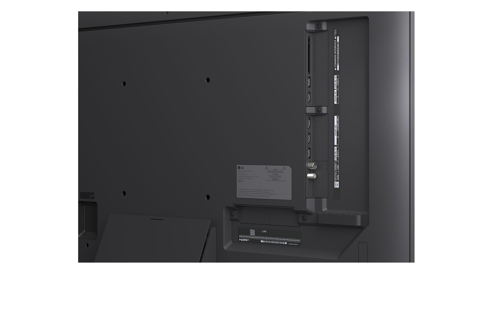 Top perspective view of LG QNED evo