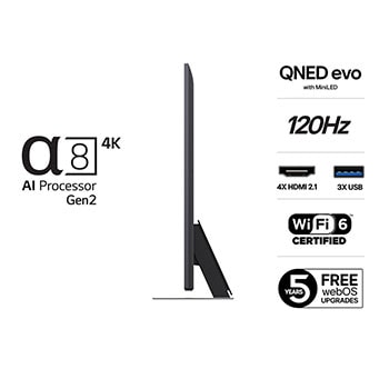 LG 55-tums LG QNED MiniLED AI QNED87 4k Smart TV 2025, 55QNED87A6B