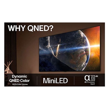 LG 65-tums LG QNED MiniLED AI QNED85 4k Smart TV 2025, 65QNED87A6B