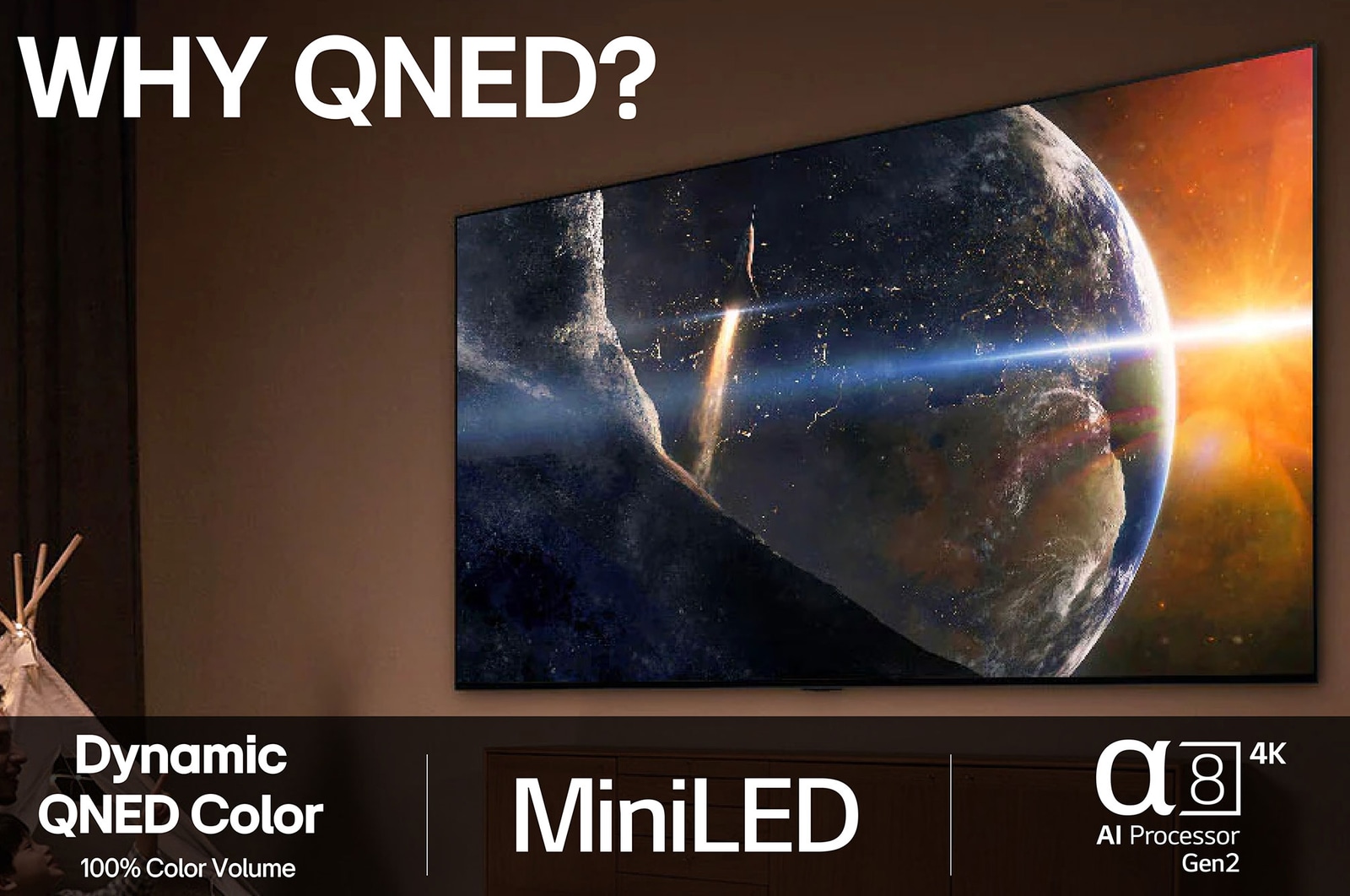 LG 43-tums LG QNED AI QNED8E 4k Smart TV 2025, 43QNED8EA6B