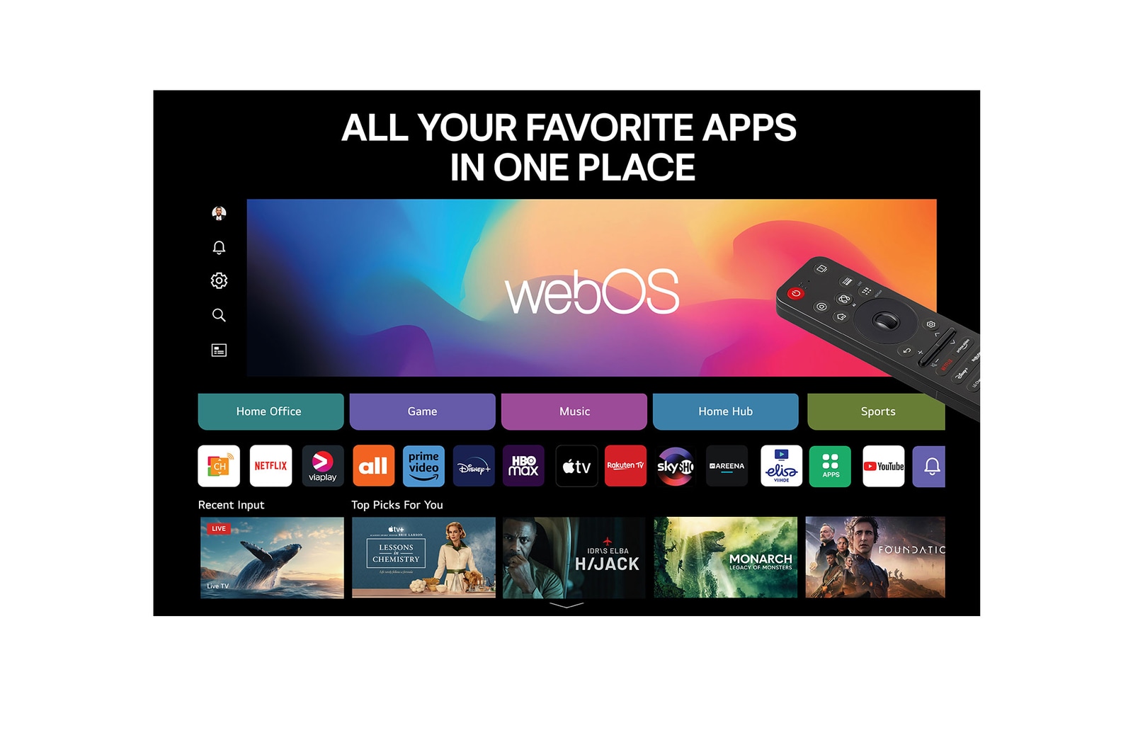 LG 85-tums LG QNED evo AI QNED93 4K Smart TV 2025, 85QNED93A6A