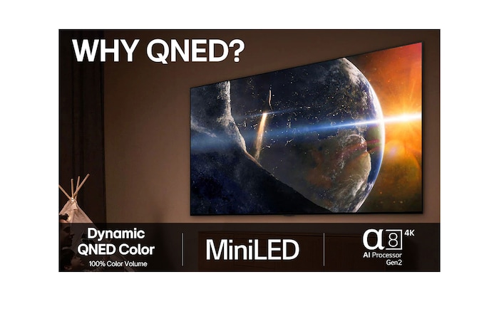 LG 85" QNED MiniLED AI QNED93 4K Smart TV 2025, 85QNED93A6A
