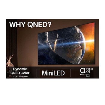 LG 85-tums LG QNED evo AI QNED93 4K Smart TV 2025, 85QNED93A6A