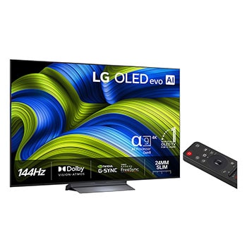 Slightly angled view of LG OLED evo AI C5E 4K Smart TV.