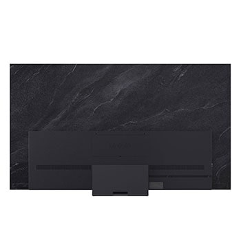 Vy framifrån och från sidan av LG OLED evo AI C5 4K Smart TV. som visar dess längd, bredd, höjd och djupdimensioner.