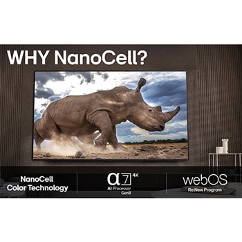 43-tums LG NanoCell AI NANO82 4k Smart TV 2025
