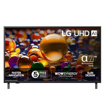 43-tums LG UHD AI UA74 4K Smart TV 2025