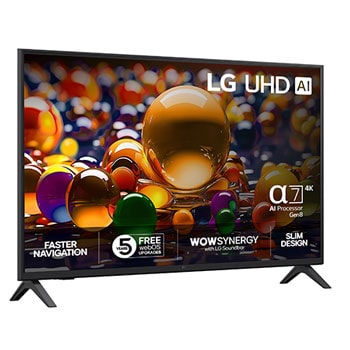 LG 43-tums LG UHD AI UA74 4K Smart TV 2025, 43UA74006LB