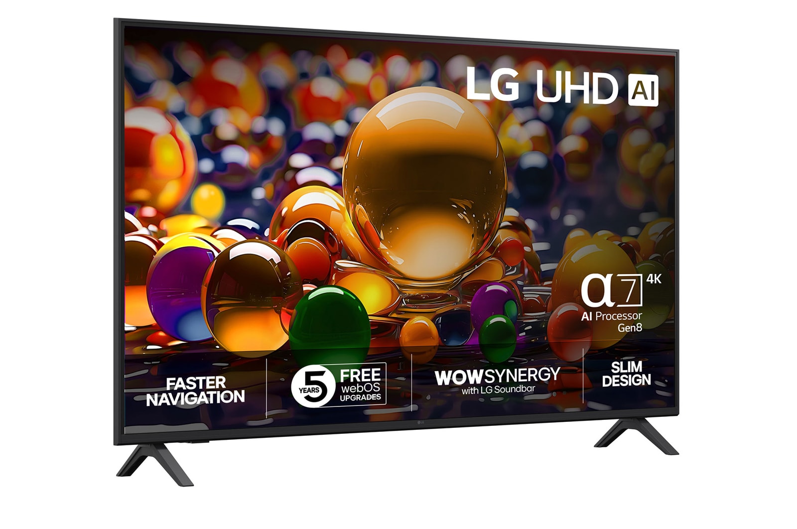 50-tums LG UHD AI UA74 4K Smart TV 2025