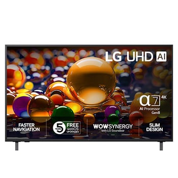 50-tums LG UHD AI UA74 4K Smart TV 2025