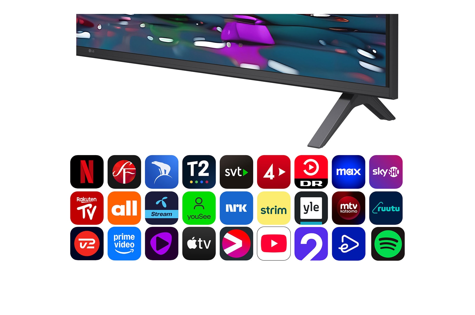 alpha 7 AI Processor Gen8 lyser gult och färgglada ljusbultar skjuter ut från den. Titeln talar om hur processorn levererar 4K-kvalitet, fantastisk färg och ljusstyrka.