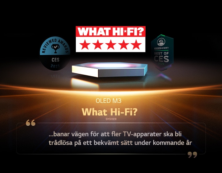 Pris för OLED M3 från What Hi-Fi. Utdrag från deras recension lyder, banar vägen för att fler TV-apparater ska bli trådlösa på ett bekvämt sätt under kommande år…