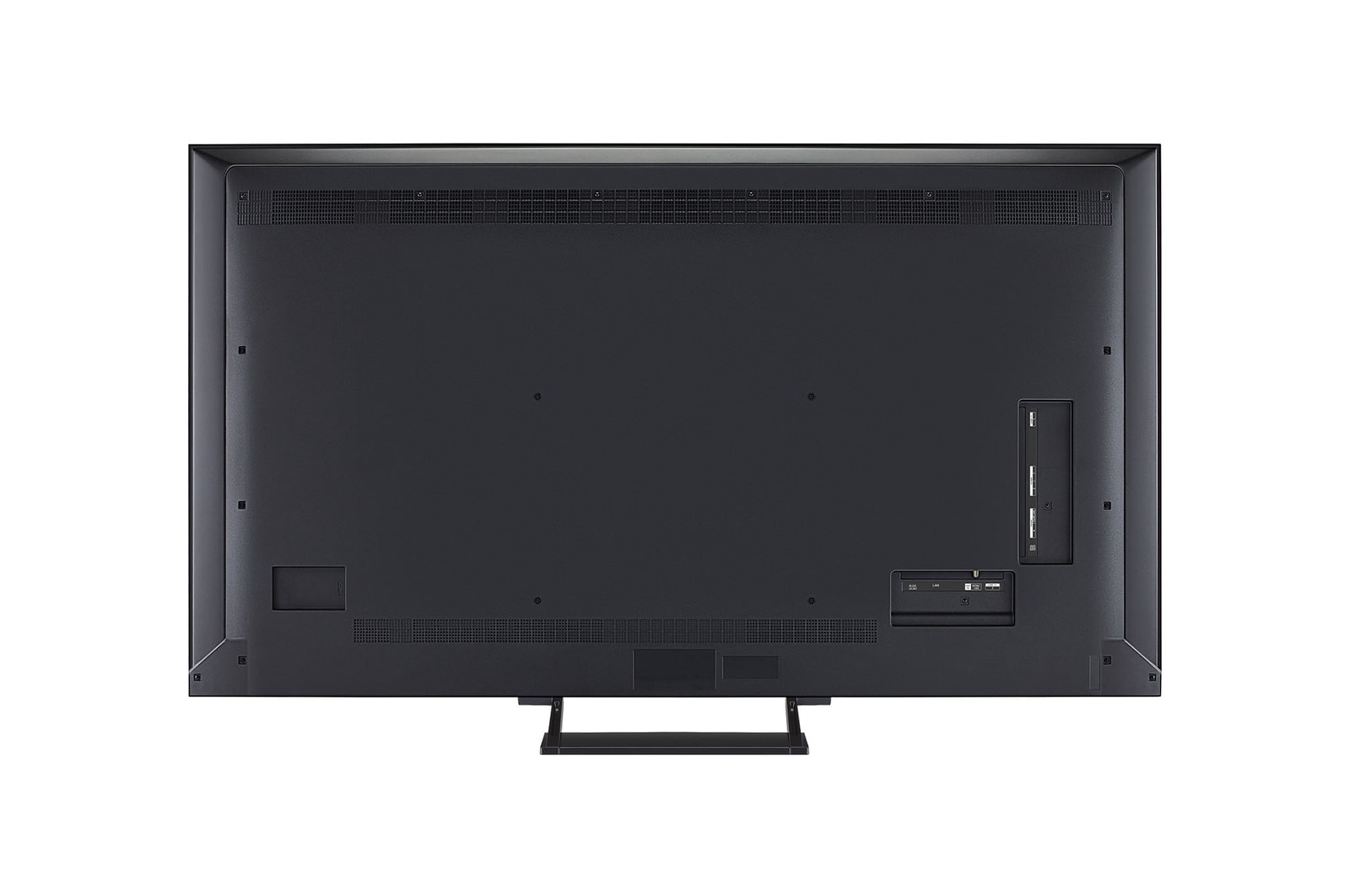 Vy bakifrån av LG QNED evo QNED93 TV.