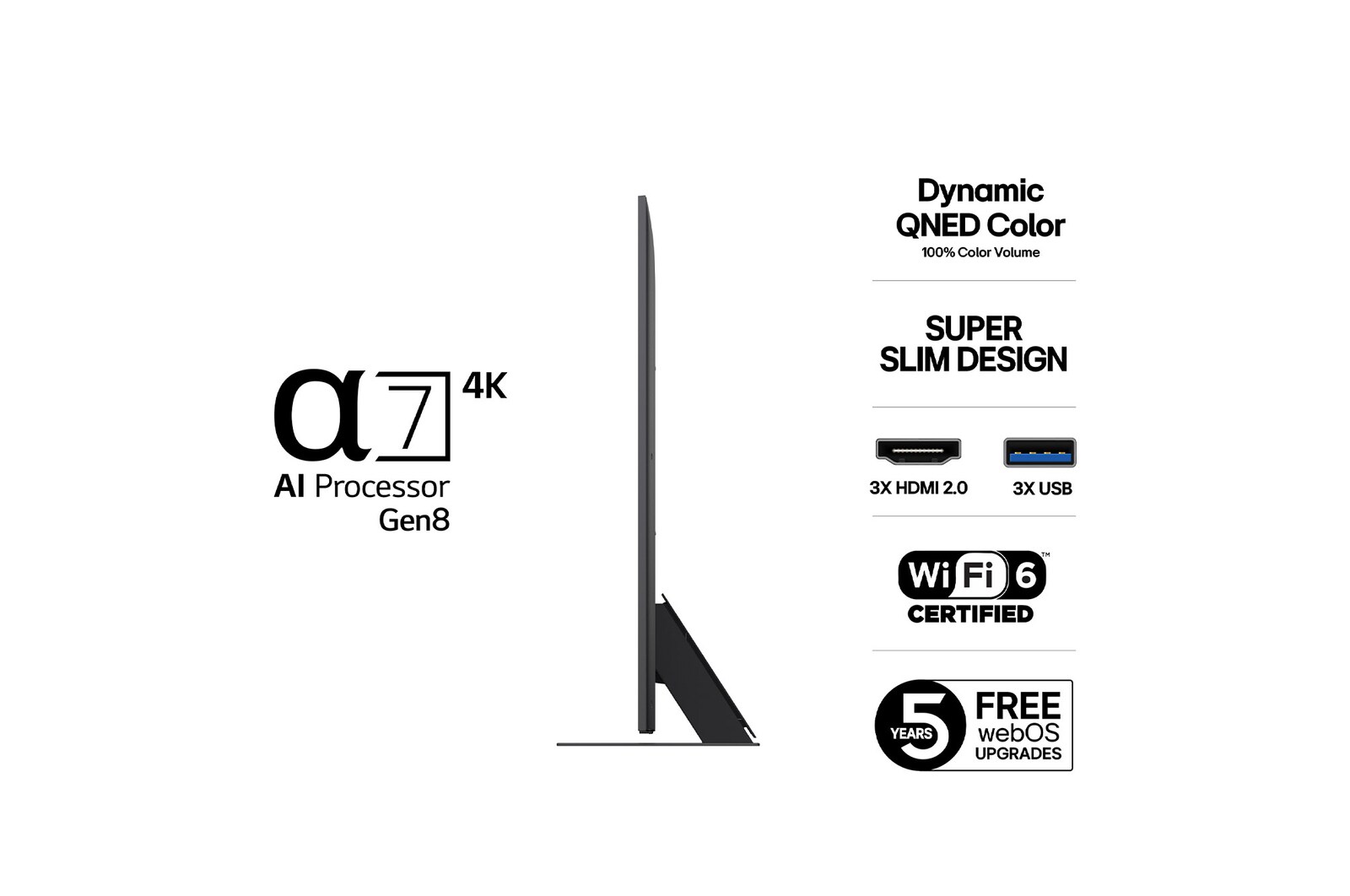 86-tums LG QNED AI QNED81 4k Smart TV 2025