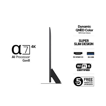 86-tums LG QNED AI QNED81 4k Smart TV 2025