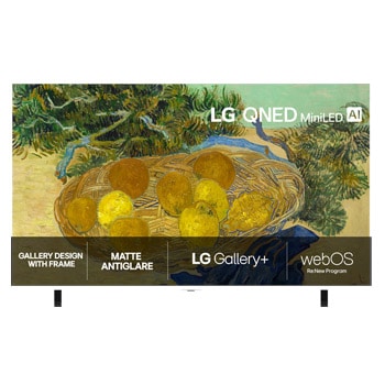 Vy framifrån av LG 65" Gallery TV LX7 4K AI TV - 2026 65LX7B6LA