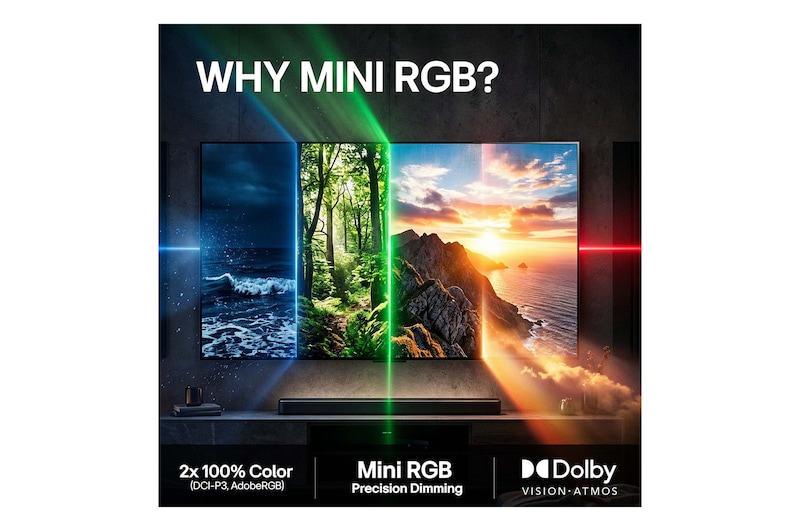 LG 55" Mini RGB MRGB87 4K AI TV - 2026