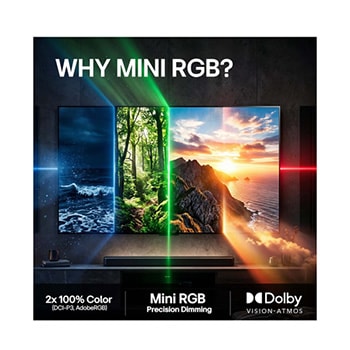 LG 65" Mini RGB MRGB87 4K AI TV - 2026
