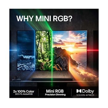 LG 75" Mini RGB MRGB87 4K AI TV - 2026