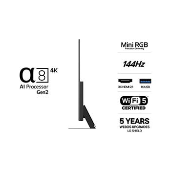 LG 75" Mini RGB MRGB88 4K AI TV - 2026