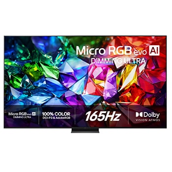 Vy framifrån av LG 100" Micro RGB MRGB96 4K AI TV - 2026 100MRGB96B6