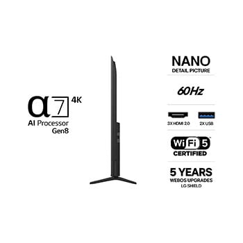 LG 85" Nano UHD NU80 4K AI TV - 2026
