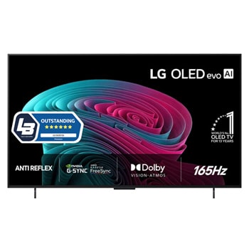 Vy framifrån av LG 42" OLED evo C64 4K AI TV - 2026 OLED42C64LA