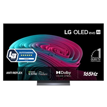 Vy framifrån av LG 48" OLED evo C64 4K AI TV - 2026 OLED48C64LA