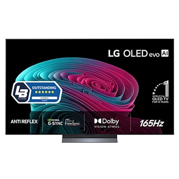 Vy framifrån av LG 77" OLED evo C64 4K AI TV - 2026 OLED77C64LA