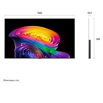LG OLED evo AI C6 visar en delad skärm med en planet-och-stjärnscen och jämför en matt anti-glare-skärm med sin Perfekt svart och Perfekt färg-skärm för tydligare bildkvalitet oavsett belysning, med stöd av UL-certifiering och Intertek-certifieringar för färgvolym och färgåtergivning.