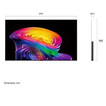 LG OLED evo AI C6 med Hyper Radiant Color Tech levererar Perfekt svart, Perfekt färg, 3,2x ljusare skärm och alpha 11 AI Processor 4K Gen3 med Dual AI Engine.