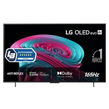 Vy framifrån av LG 42" OLED evo C65 4K AI TV - 2026 OLED42C65LA