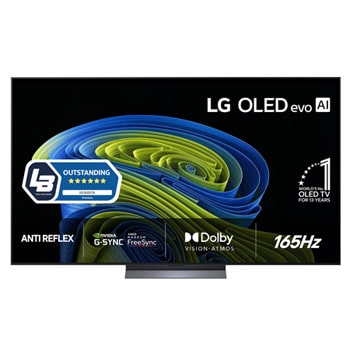Vy framifrån av LG 65" OLED evo C6 Pro 4K AI TV - 2026 OLED65C66LB