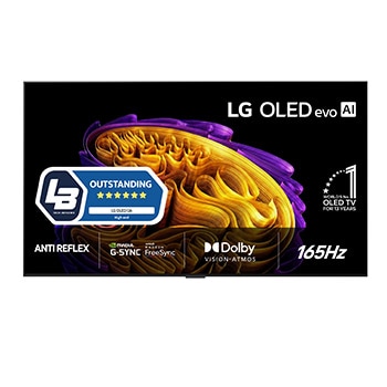 Vy framifrån av LG 83" OLED evo Gallery G6 4K AI TV - 2026 OLED83G64LW