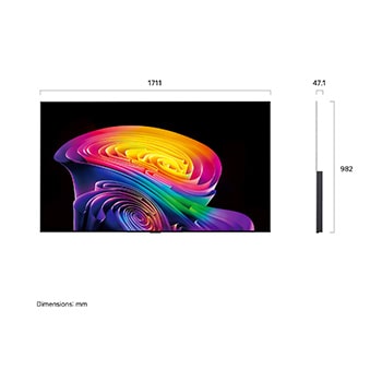 LG OLED evo AI C6 med Hyper Radiant Color Tech levererar Perfekt svart, Perfekt färg, 3,2x ljusare skärm och alpha 11 AI Processor 4K Gen3 med Dual AI Engine.