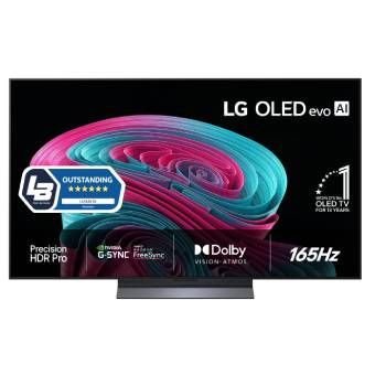 Vy framifrån av LG 77" OLED evo C65 4K AI TV - 2026 OLED77C65LA