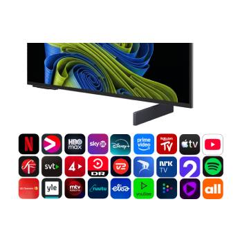 LG OLED evo AI C6 med Hyper Radiant Color Tech levererar Perfekt svart, Perfekt färg, 3,2x ljusare skärm och alpha 11 AI Processor 4K Gen3 med Dual AI Engine.