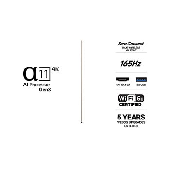 LG 83" OLED evo Wallpaper W6 4K AI TV – 2026