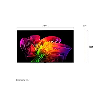 LG 83" OLED evo Wallpaper W6 4K AI TV – 2026