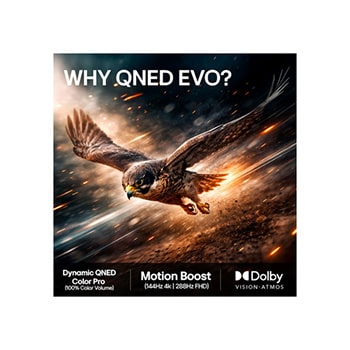 LG Shield tillämpad på LG QNED evo AI QNED82 Mini LED visas med en LG Shield-logotyp i mitten, säkerhetsikoner nedanför och ett 2026 CES Innovation Awards Honoree-märke ovanför som symboliserar data- och systemskydd. 