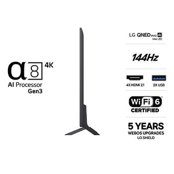 LG 50" QNED evo MiniLED QNED85 4K AI TV - 2026