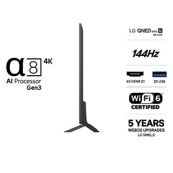 LG 55" QNED evo MiniLED QNED85 4K AI TV - 2026